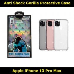 Anti Shock Gorilla Protective Clear Case for iPhone 13 Pro Max A2218 Slim Fit Look